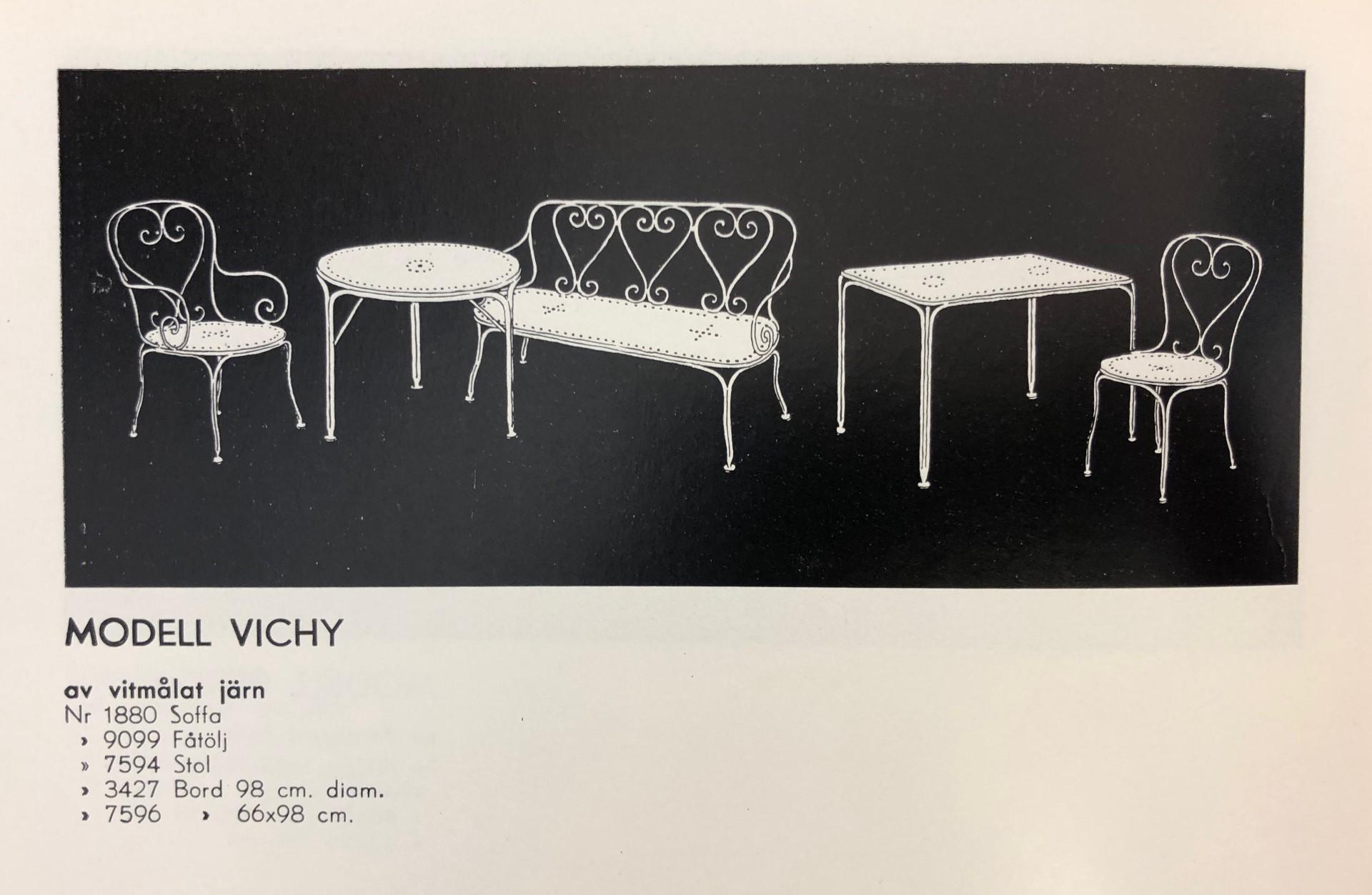 A pair of model 'Vichy' garden chairs, Nordiska Kompaniet.