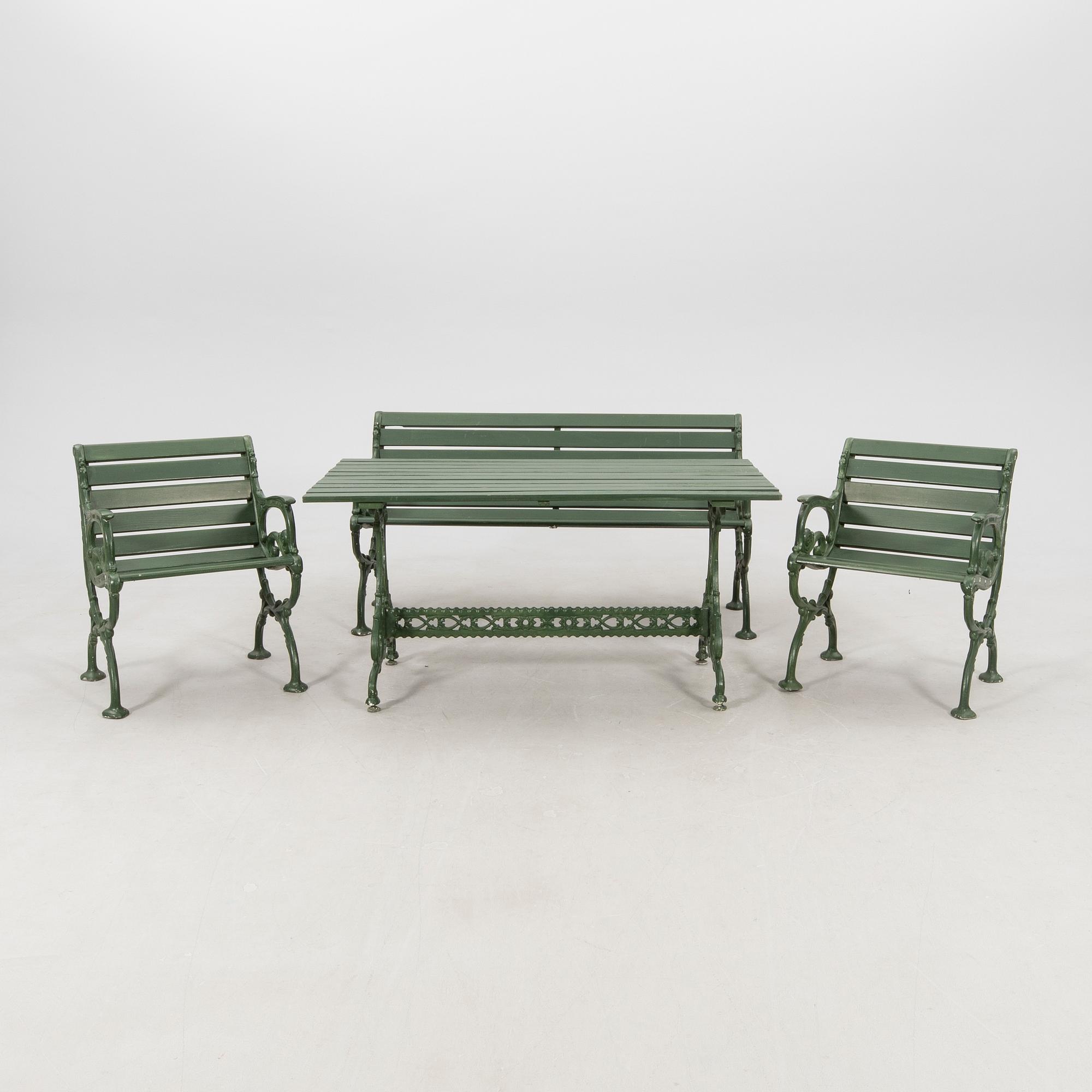 Trädgårdsgrupp 4 dlr Tuve Bruk 1900-talets första hälft.