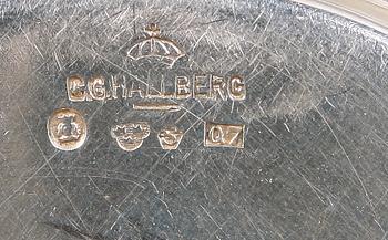 PARTI SILVER, 30 delar, bl a CG Hallberg och importstämplar. Ca 635 g.