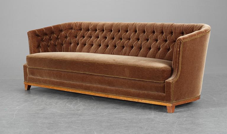A Carl-Axel Acking sofa, probably executed by cabinet maker Albin Johansson, Sweden 1942.