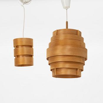 Hans-Agne Jakobsson, two ceiling lights, AB Elysett, Markaryd.
