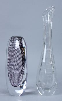 VASER, 2 st, glas, Vicke Lindstrand, Kosta.