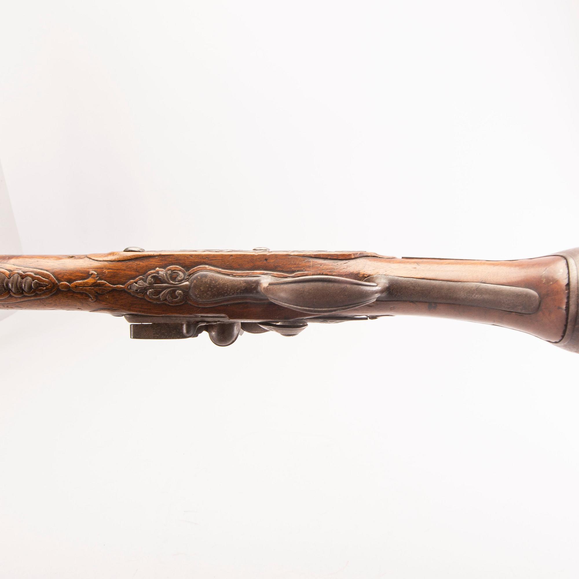 A Pierre Formentin flintlock pistol, 18th Century latter part.