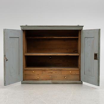 A wall cabinet, 19th century.