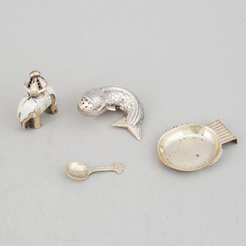 Saltkar, 3 st, silver, bl a Sven-Arne Gillgren, GAB.