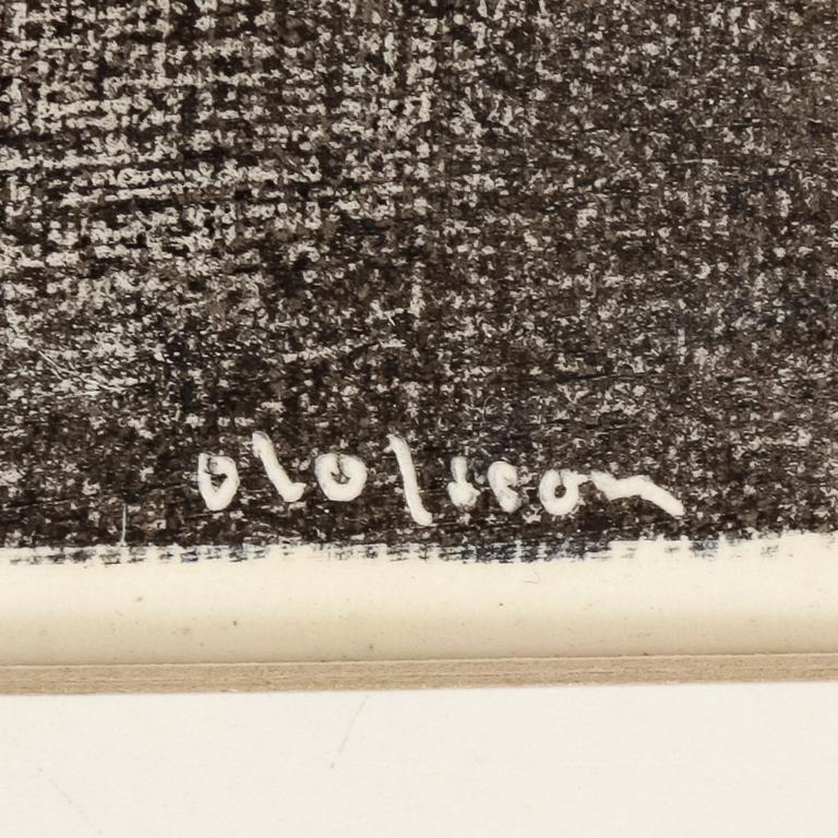 PIERRE OLOFSSON, blandteknik, signerad.