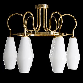 PAAVO TYNELL, CHANDELIER. Manufactured by Taito Oy. 1940s/50s.