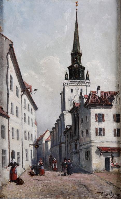 LUNDGREN, VILGODT, troligen, olja på duk, sign.