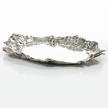 An italian silver tray, 1934-1944.