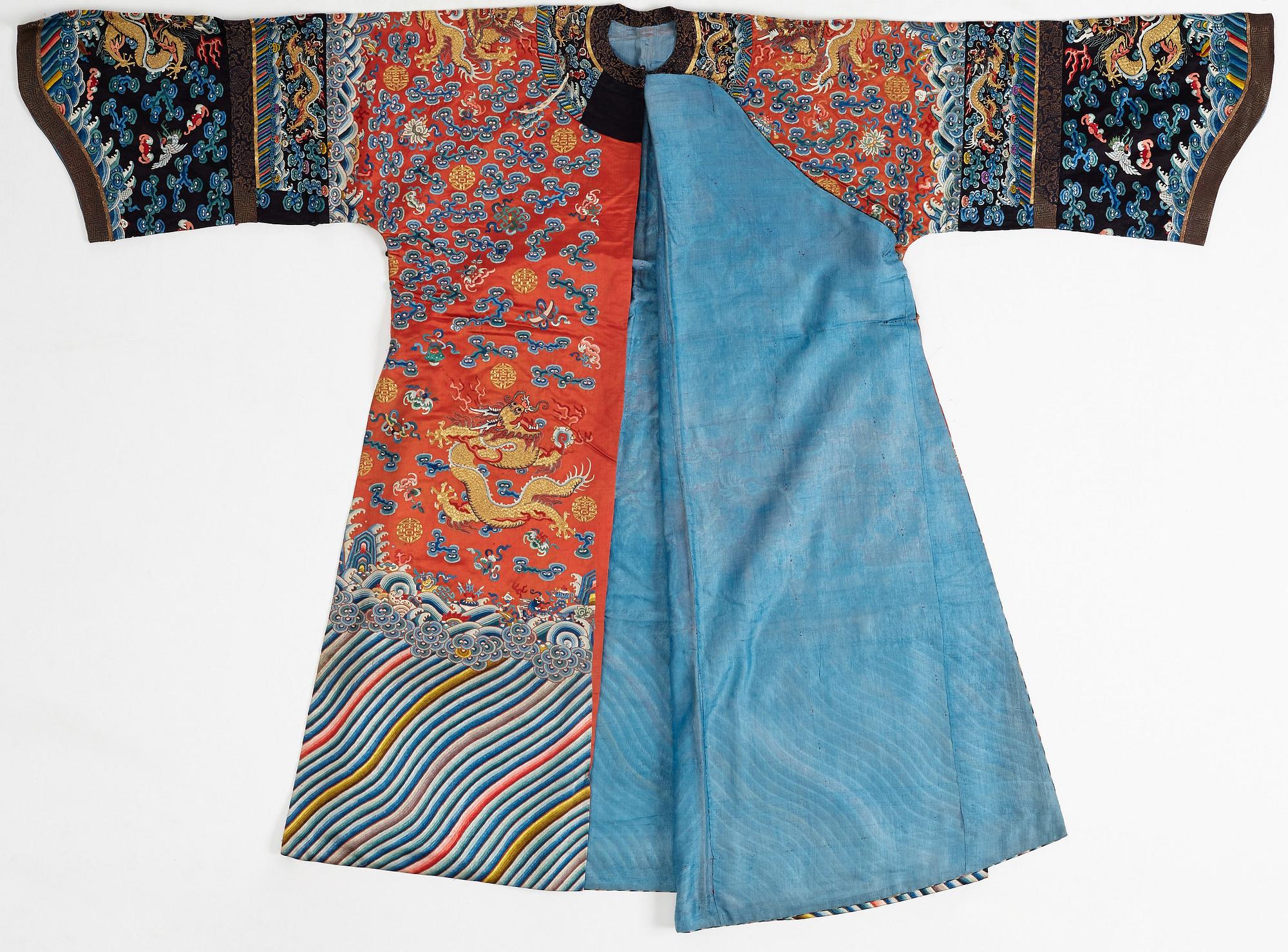 ROCK, broderat siden. Qingdynastin, 1800-tal.