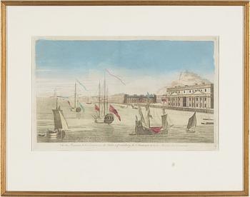 AN ENGRAVING, late 1700s/ early 1800s.