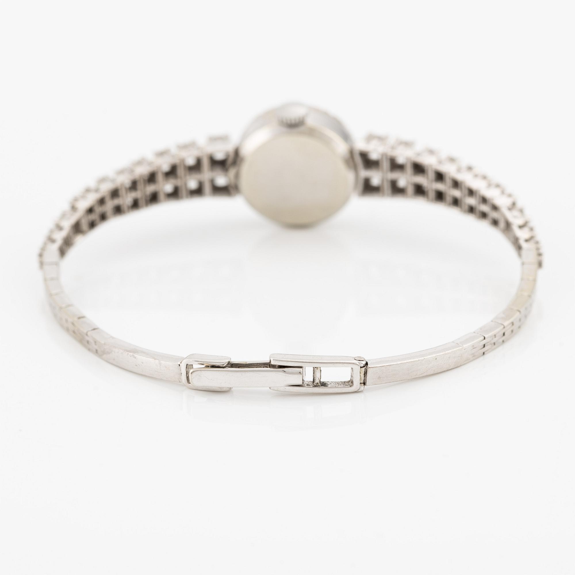 Chopard, armbandsur, vitguld med briljantslipade diamanter.