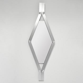 David Taylor, a unique wall mirror, "Aluminium Mirror", Studio Mellösaverken, Sweden, 2024.