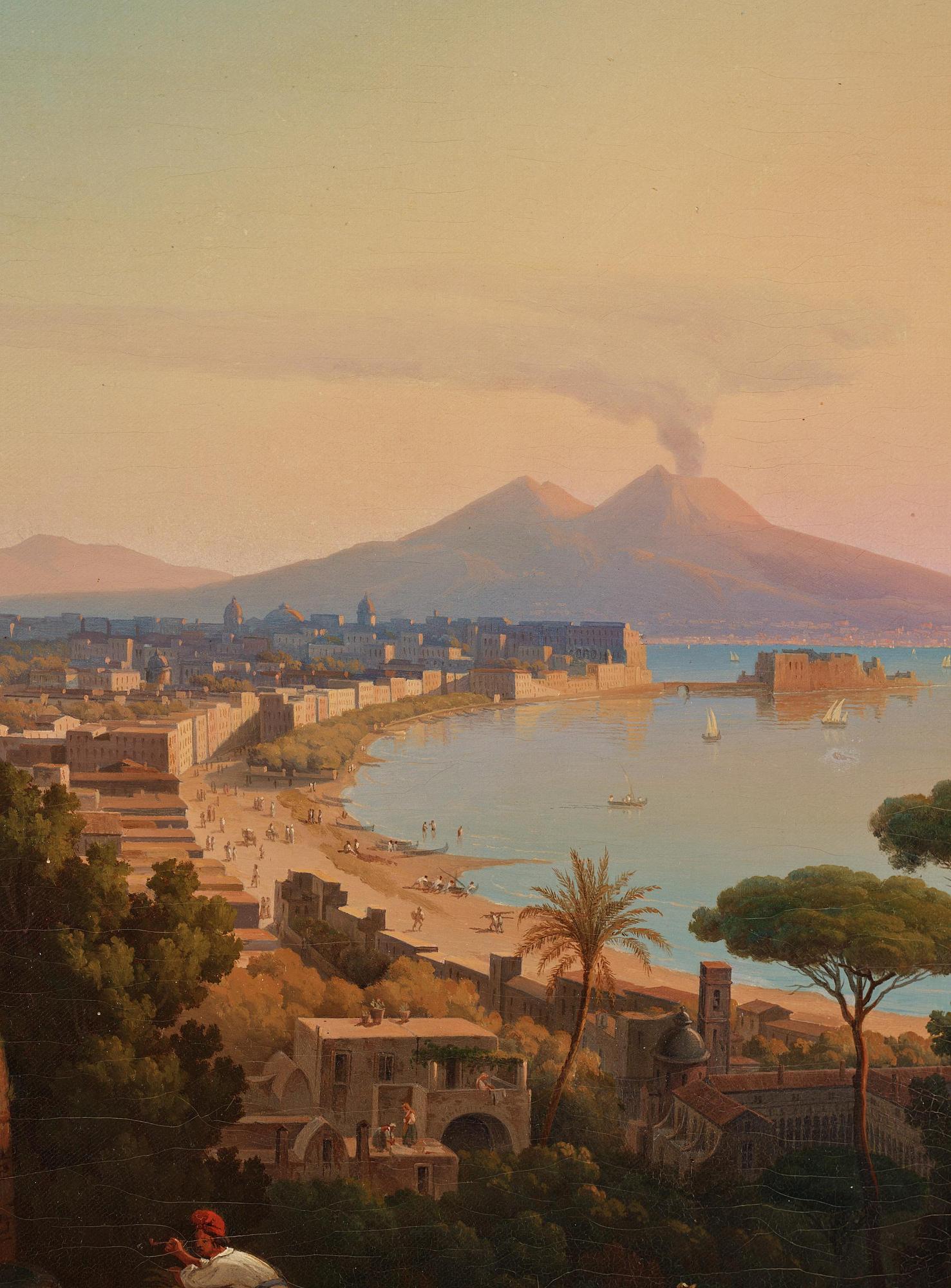 Gustaf Wilhelm Palm, ”Vue af Neapel från Monte Posillipo” (View of Naples from Monte Posillipo).