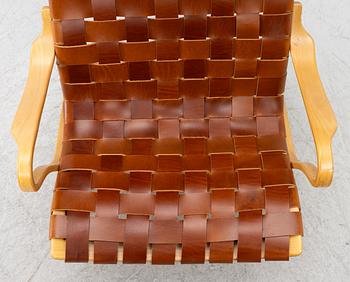 Bruno Mathsson, a 'Pernilla' easy chair with foot stool, Dux.