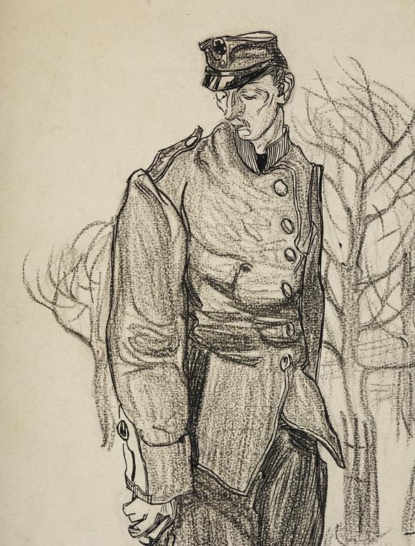 Axel Törneman,  "Den naive beväringsynglingen".