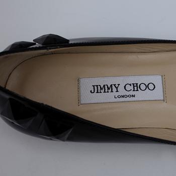 JIMMY CHOO, ett par ballerinaskor.
