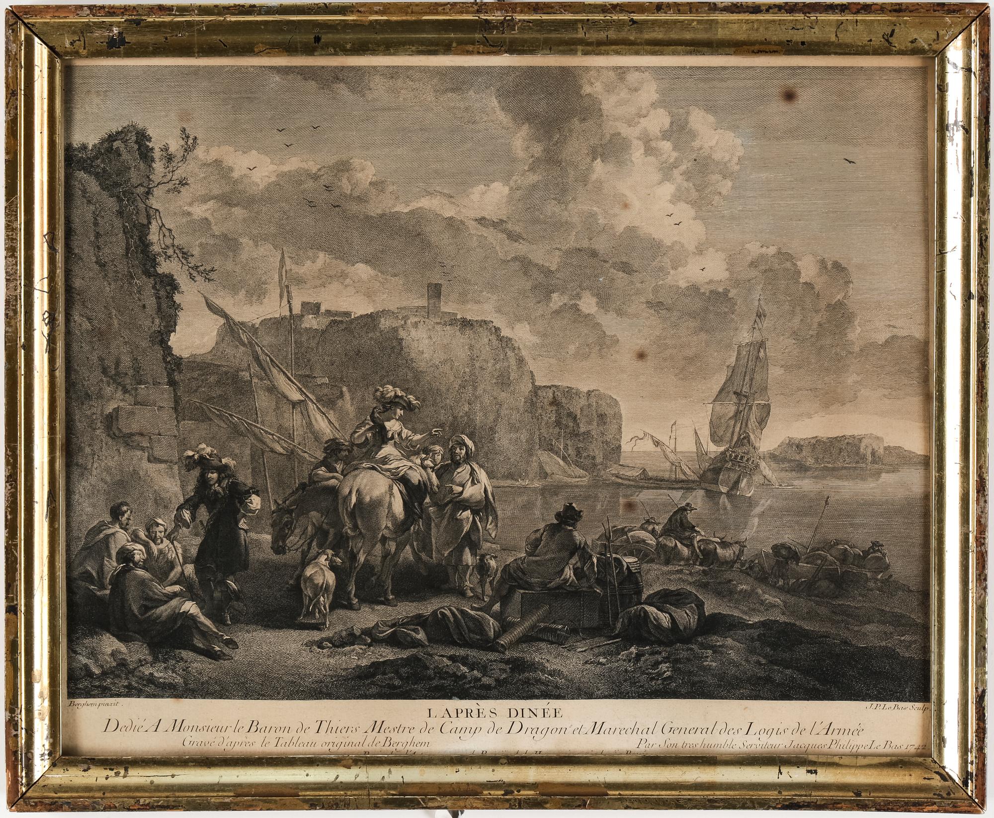 GRAVYRER, ett par, 1700-tal/1800-tal.