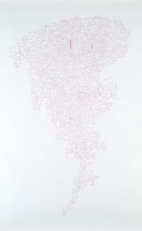 Patric Larsson, "Figurer i moln, Diagrams in a cloud".