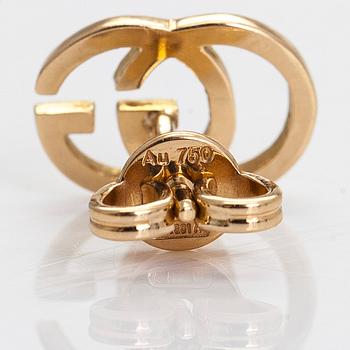 Gucci, a pair of 18K gold "GG Running" earrings.