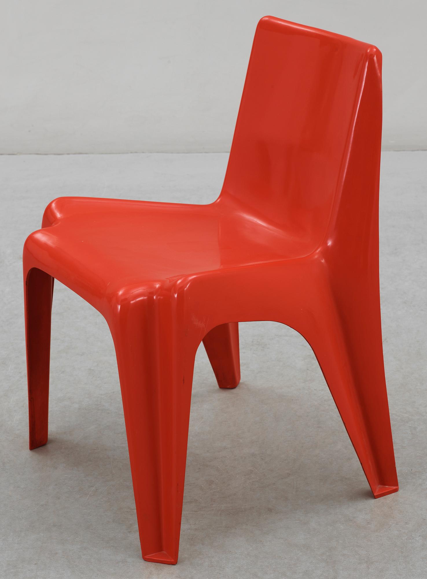 STOL"BA-1171, Bofinger Chair" Helmut Bätzner, Alfred Bätzner, Friedhelm Bös för Wilhelm Bofinger KG, Tyskland 1964-65.