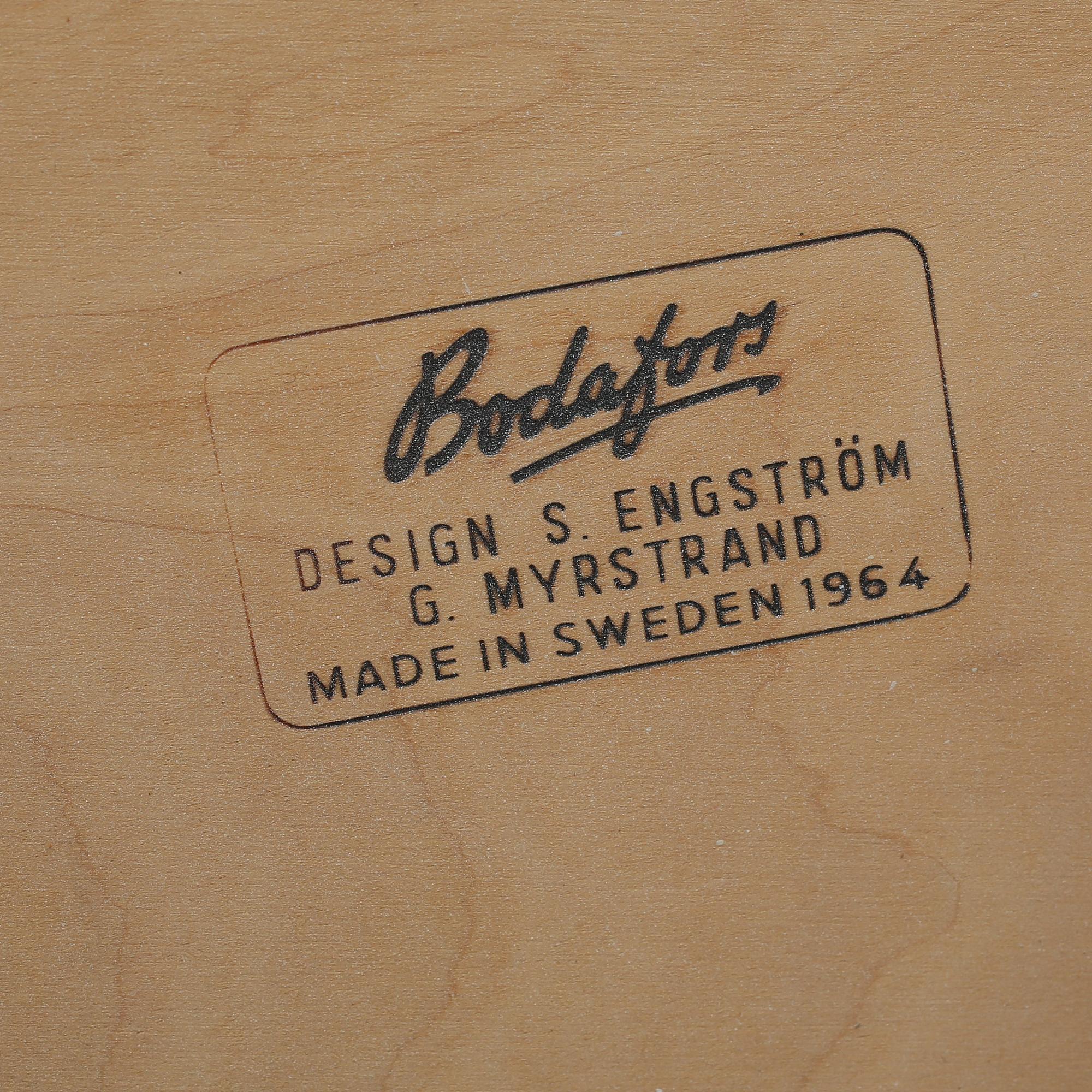 SÄNGBORD, ett par, Sven Engström och Gunnar Myrstrand, Bodafors, 1900-talets andra hälft.