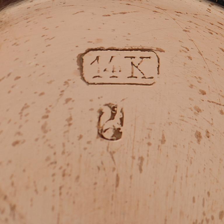 FICKUR, 14 k guld, tidigt 1900-tal.