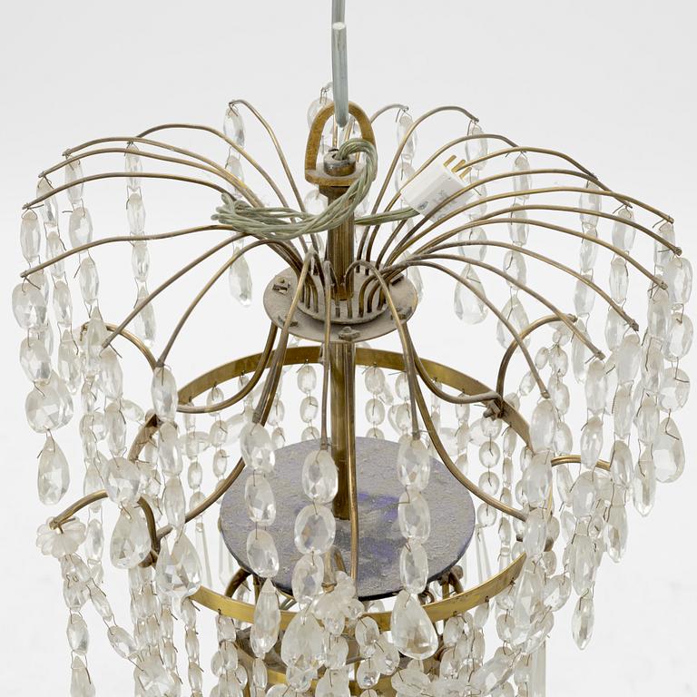 Ljuskrona, gustaviansk stil, omkring år 1900.