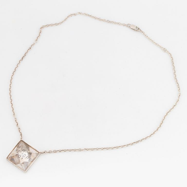 EFVA ATTLING, pendant, sterling silver with rock crystal.