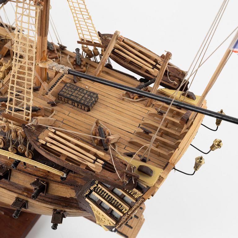 Model ship, the battleship 'Victory', 2010.