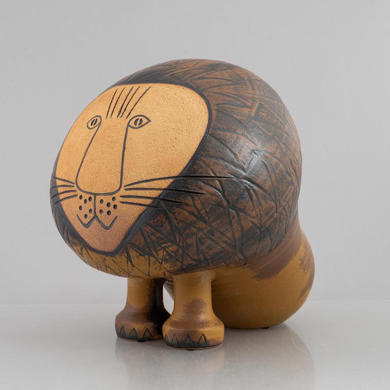 Lisa Larson, a stoneware "Lejon Maxi" sculpture, Gustavsberg, Sweden.