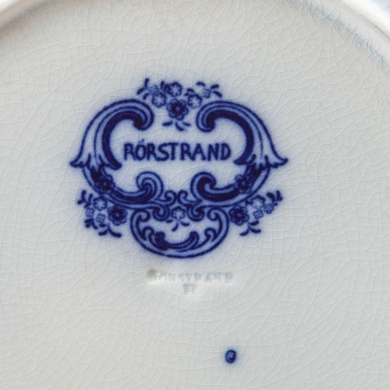 Servisdelar flytande blått Rörstrand, 38 delar.