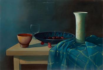 Jan Palmu, öljy levylle, signeerattu ja päivätty 1979.