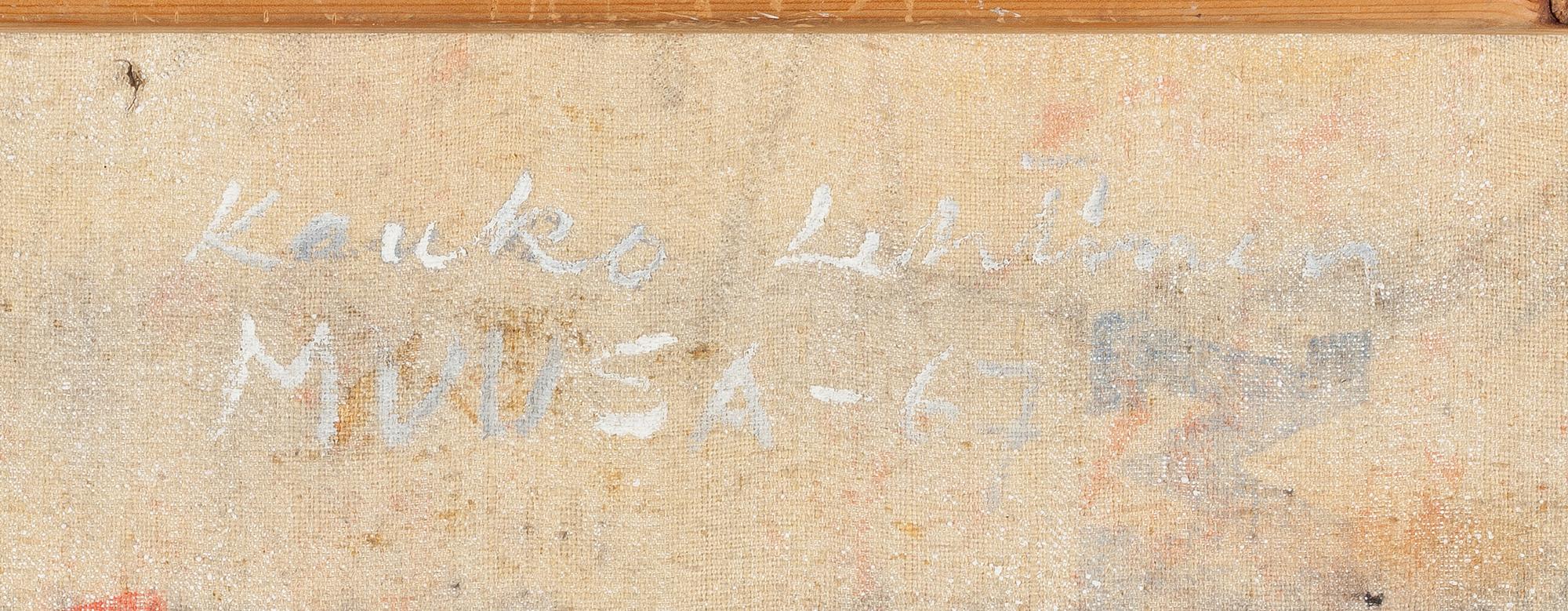 Kauko Lehtinen, oil on canvas, signed and dated-67.
