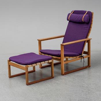 BØRGE MOGENSEN,  "Highback Easy Chair"/"Släden", model 2254, Fredericia Stolefabrik, Denmark.