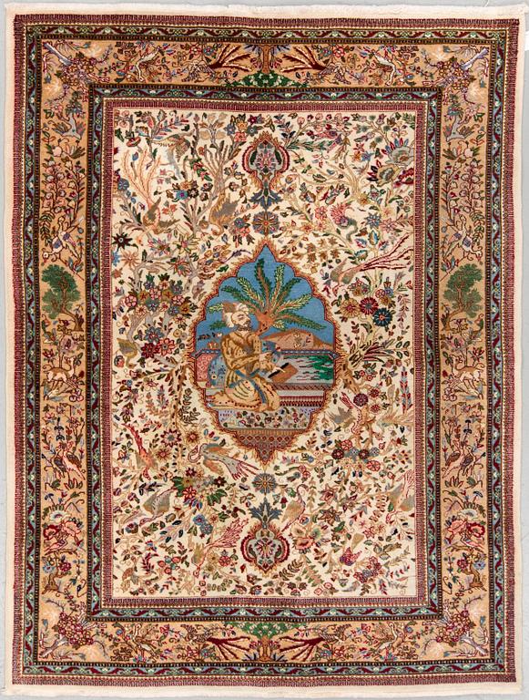 A RUG, Old Tabriz, 192 x 143 cm.