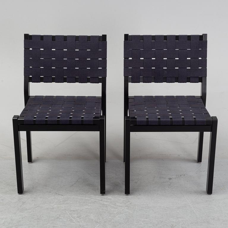 Alvar Aalto, stolar, ett par, modell "611", Artek.