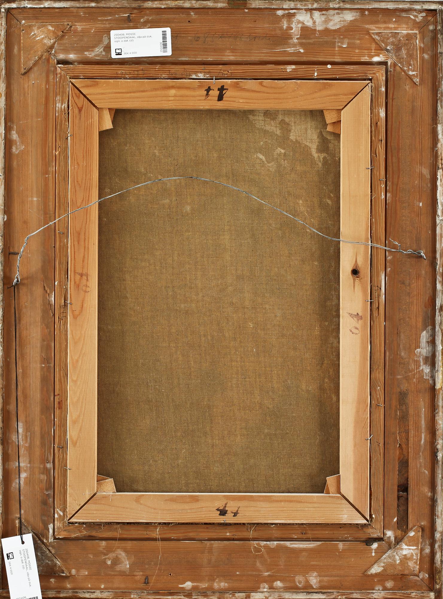 MOSSE STOOPENDAAL, olja på duk, sign. o dat.