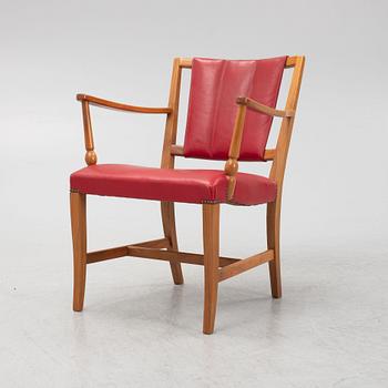 Josef Frank, a model '2067' chair, Firma Svenskt Tenn, mid 20th century.