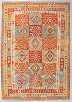 A kelim rug, 303 x 205 cm.