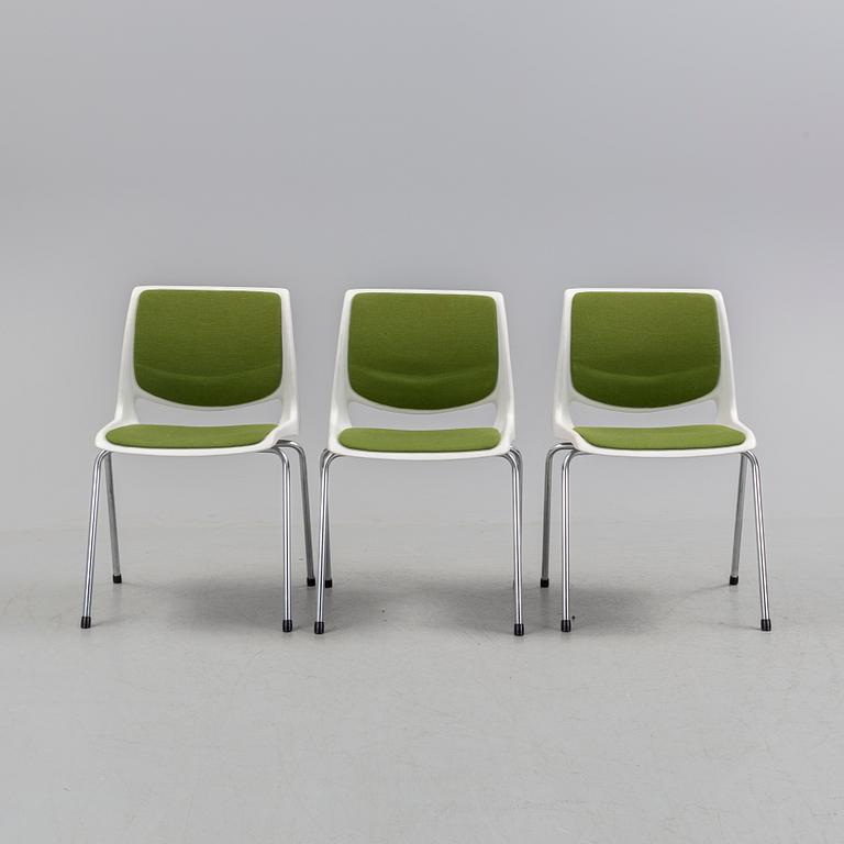 BENDT WINGE, a set of three chairs, Norway, 1970s.