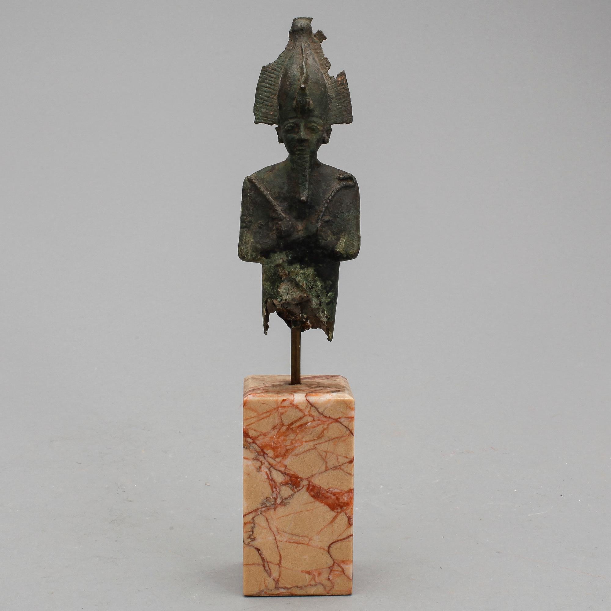 GUDOM, brons, Egypten, sannolikt sentid 664-331 f Kr.
