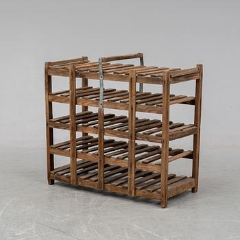 A 20th Century pine winerack.