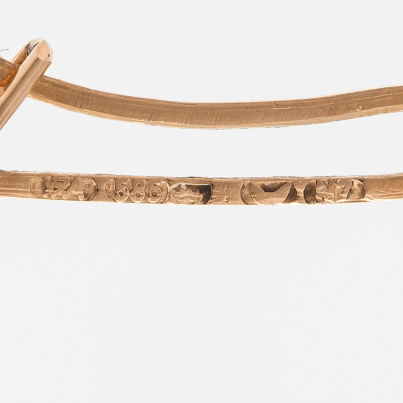 Björn Weckström, Halsband "Magisk pärla", 14K guld och odlad pärla.  Lapponia 1966.