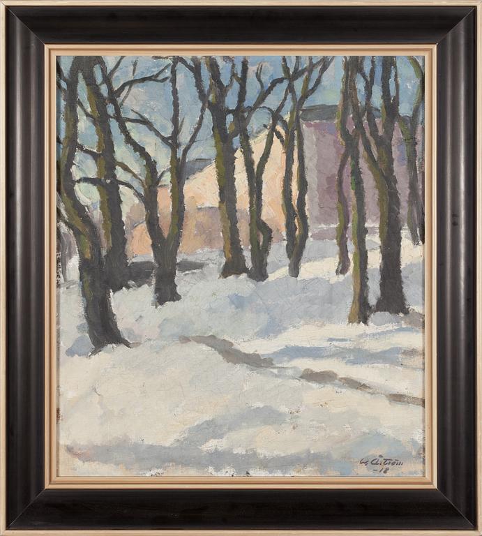 Werner Åström, oil on canvas, signed and dated -18.