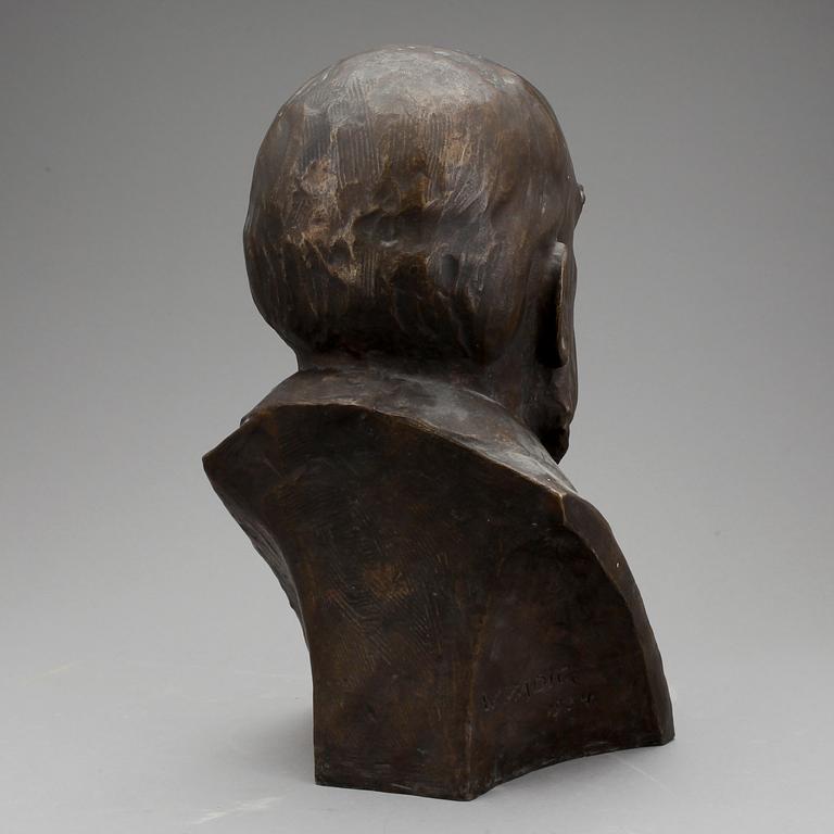 WILLIAM ZADIG, bronsskulptur, signerad och daterad 1934.