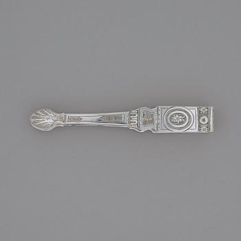 A Swedish 18th century silver sugar-tongs, mark of Lars Boye, Stockholm (1762-1784(1795)).