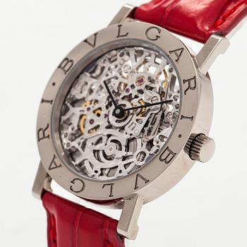 Bulgari, Bvlgari, "Skeletonized", rannekello, 33 mm.