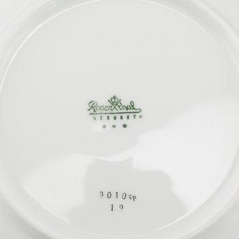 SERVIS, 90 pieces, porcelain, "Lotus", Rosenthal, Björn Wiinblad, 20th century later part.