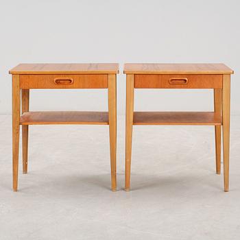 SÄNGBORD, ett par, 1950/60-tal.
